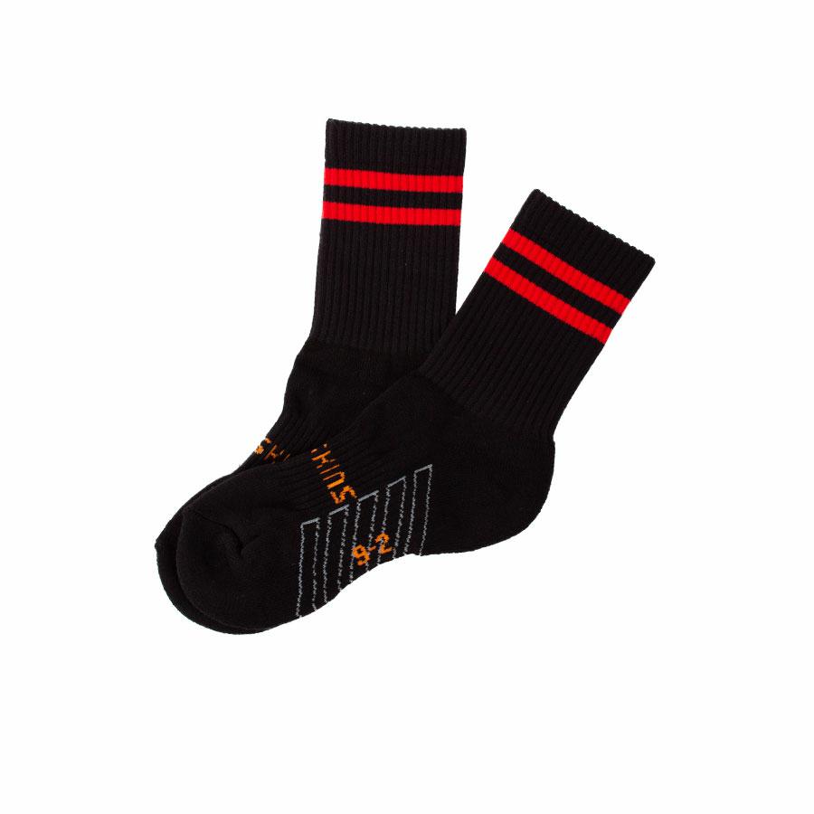 SHORT SOCK PLYMPTON PLYMPTON BLK/RED