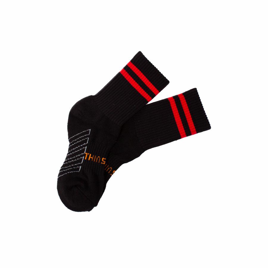 SHORT SOCK PLYMPTON PLYMPTON BLK/RED