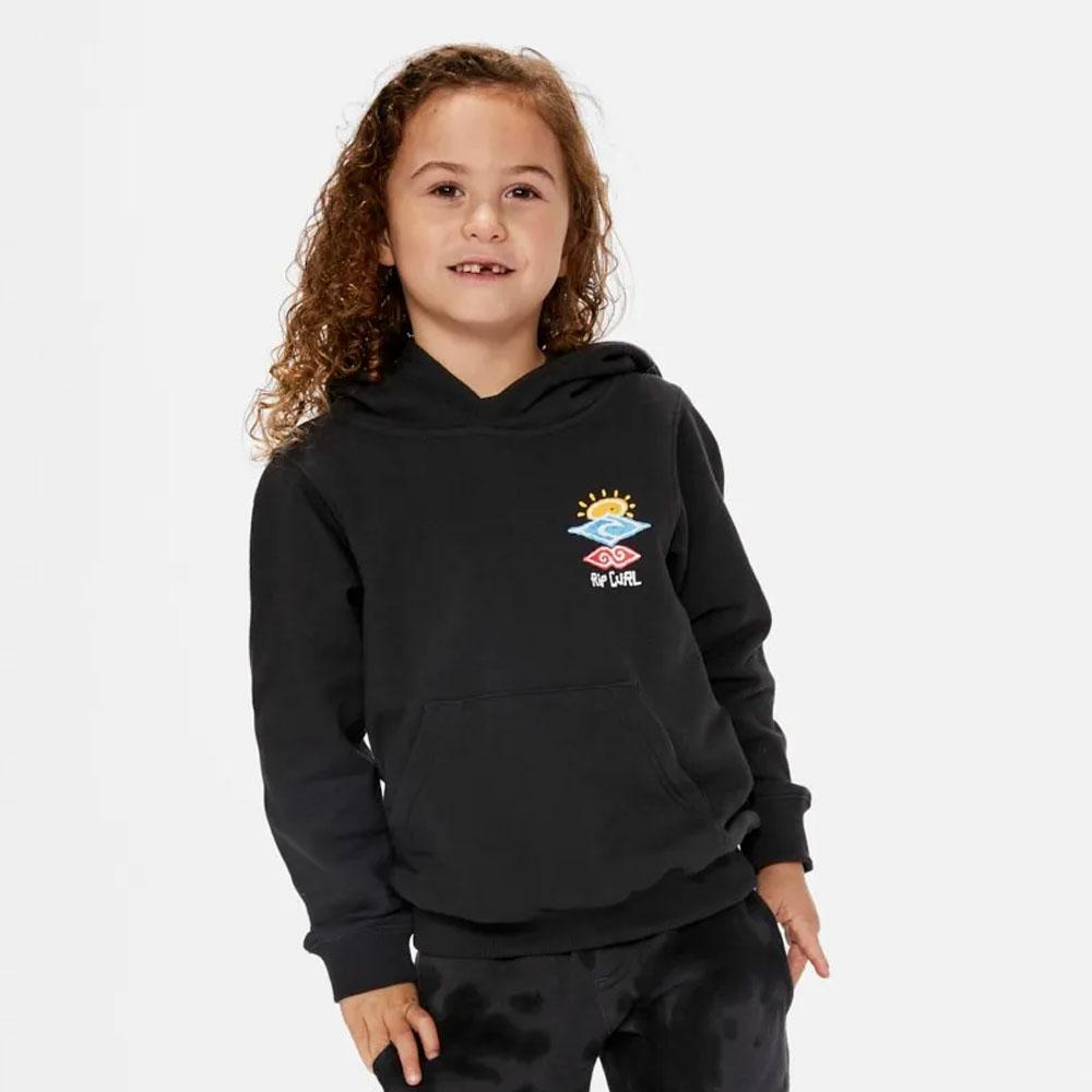 ICONS OF SHRED HOOD -BOY WASHED BLACK