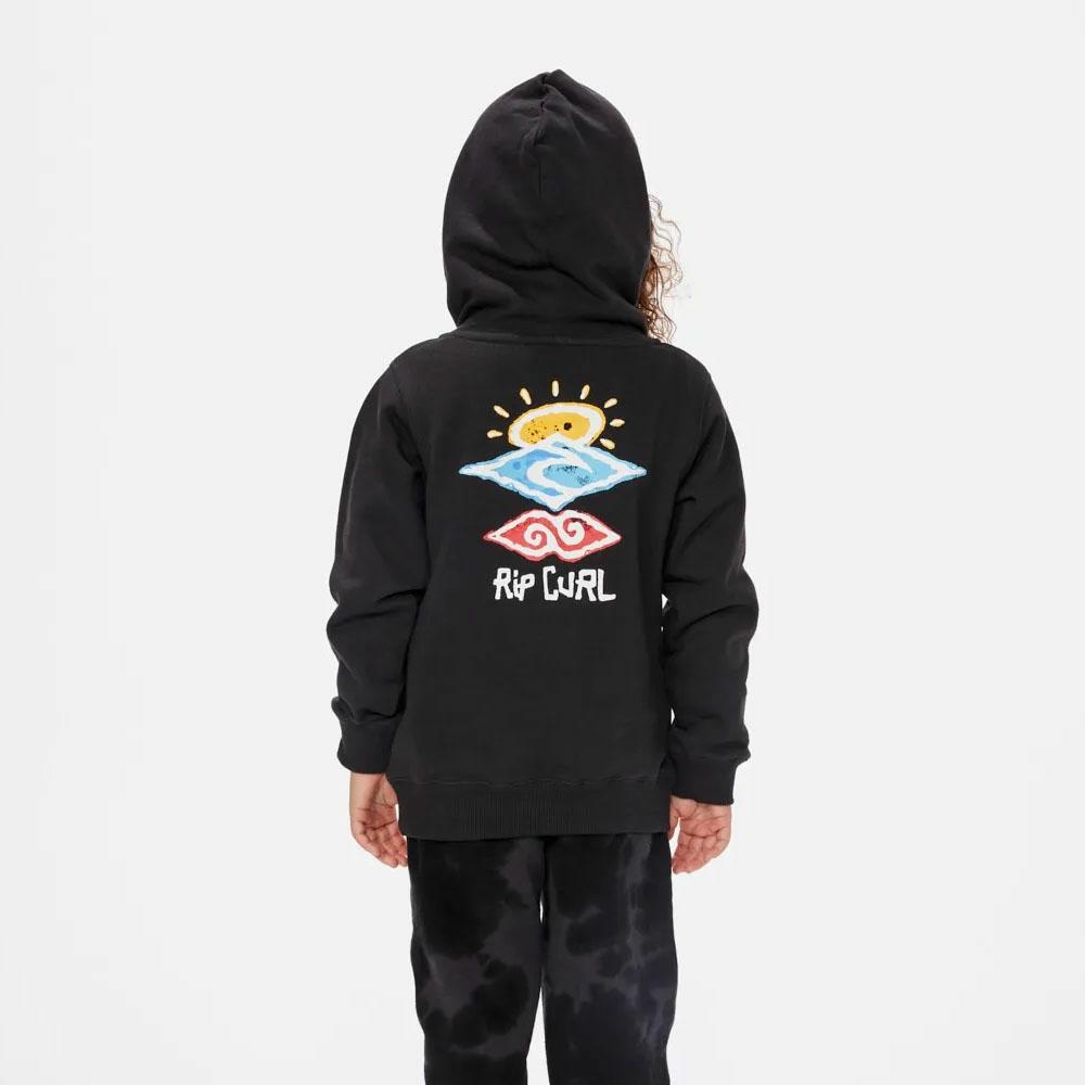 ICONS OF SHRED HOOD -BOY WASHED BLACK