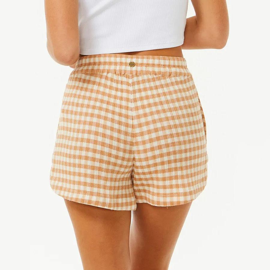 PREMIUM SURF CHECK SHORT LIGHT BROWN