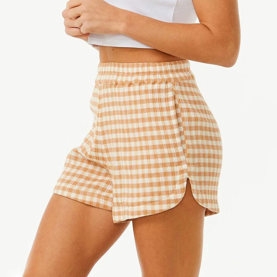 PREMIUM SURF CHECK SHORT LIGHT BROWN