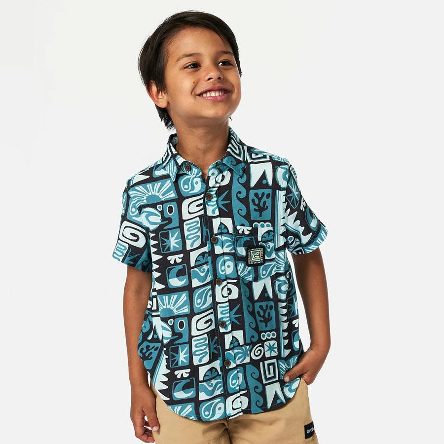 GEO SS SHIRT - BOY OCEAN