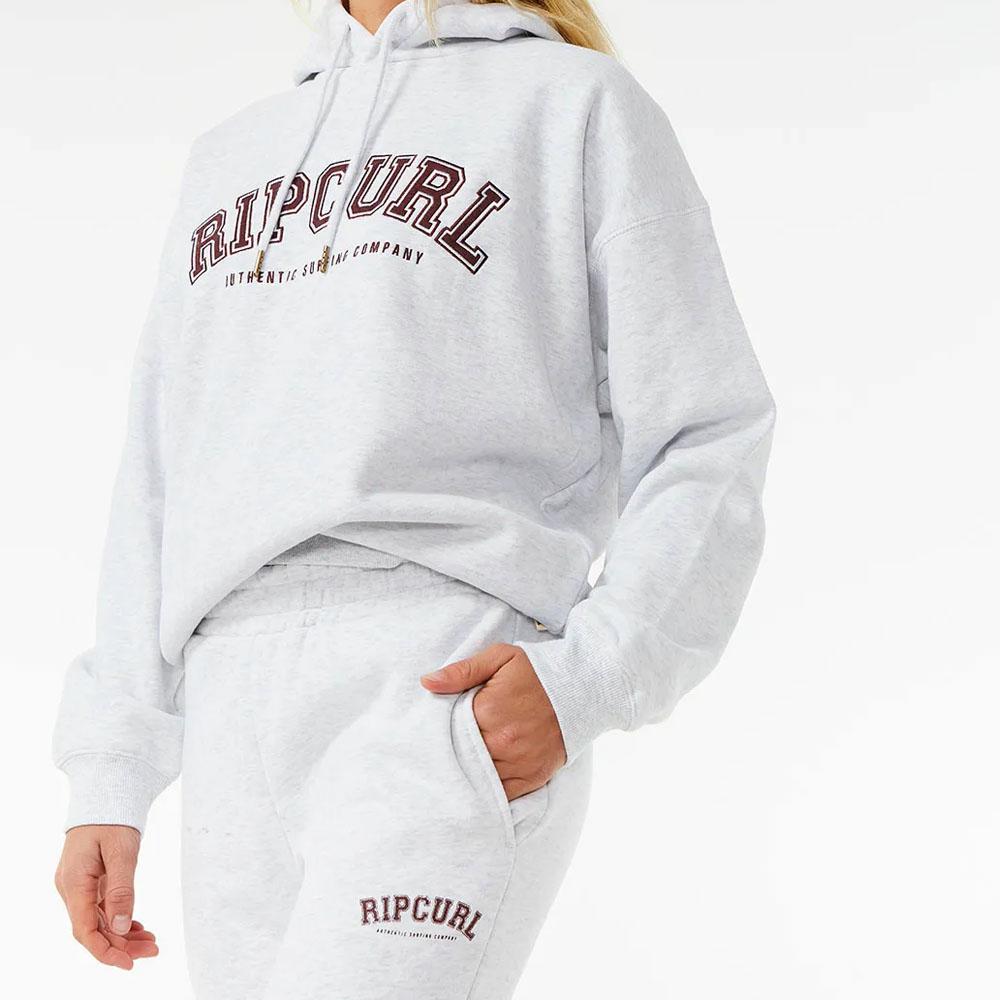 VARSITY PANTS GREY MARLE/PLUM