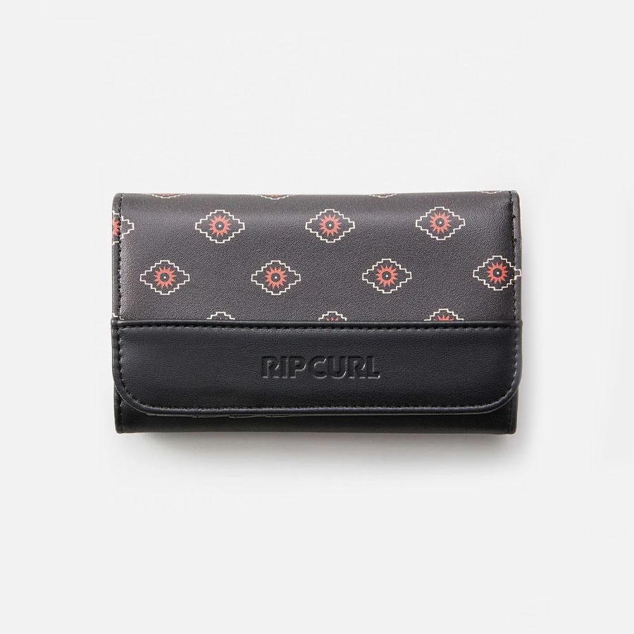 MIXED FLORAL MID WALLET CINNAMON
