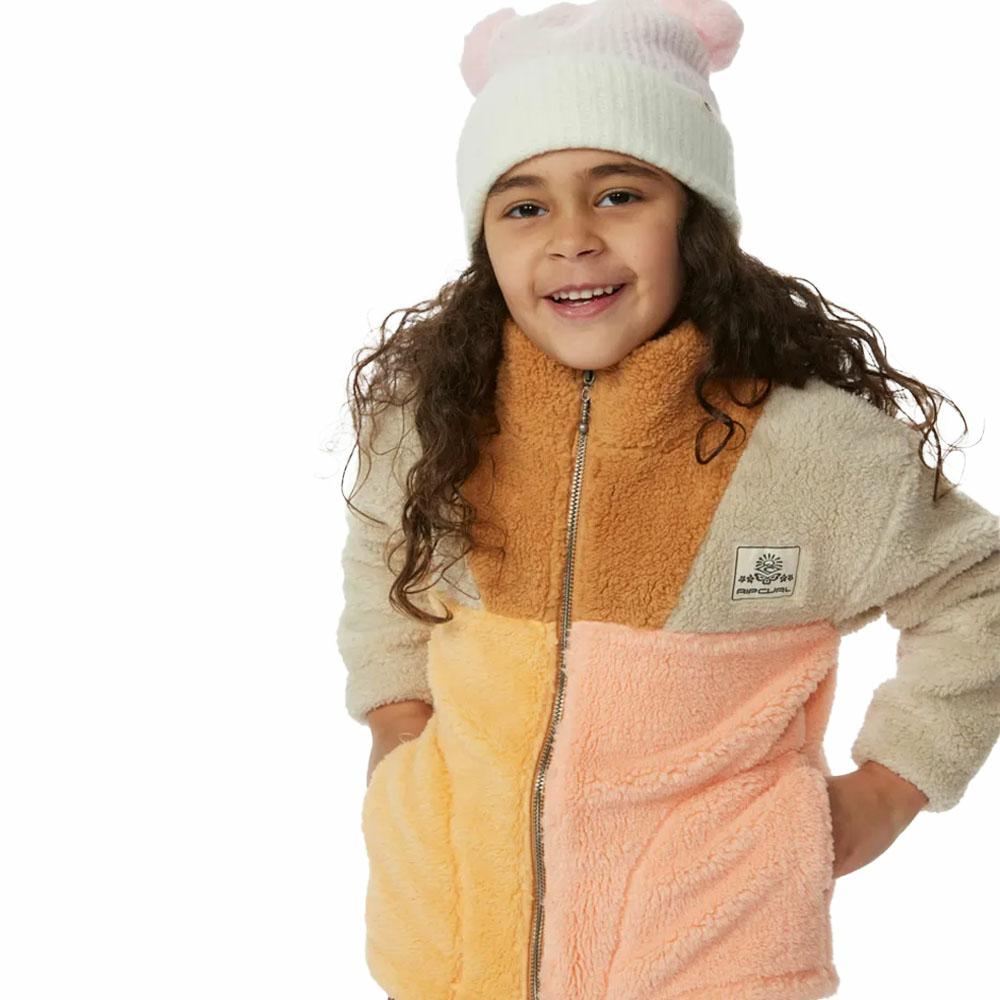 BLOCK PARTY POLAR FLEECE- PEACH