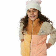 BLOCK PARTY POLAR FLEECE- PEACH