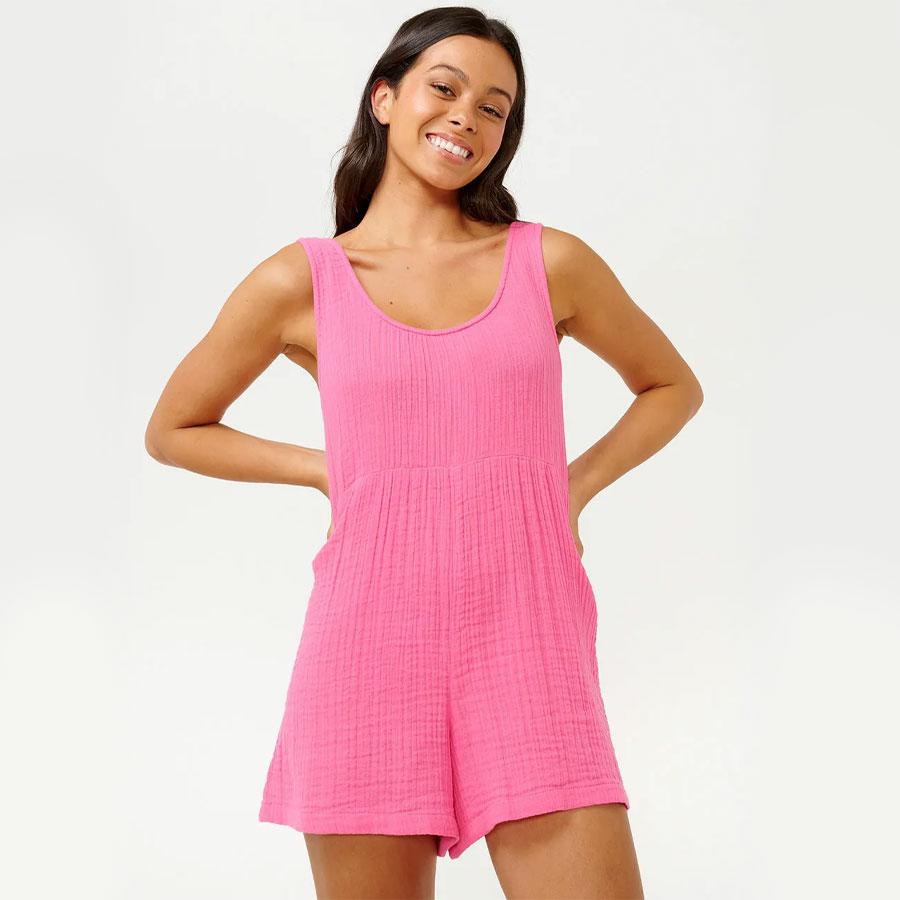 PREMIUM SURF ROMPER HOT PINK