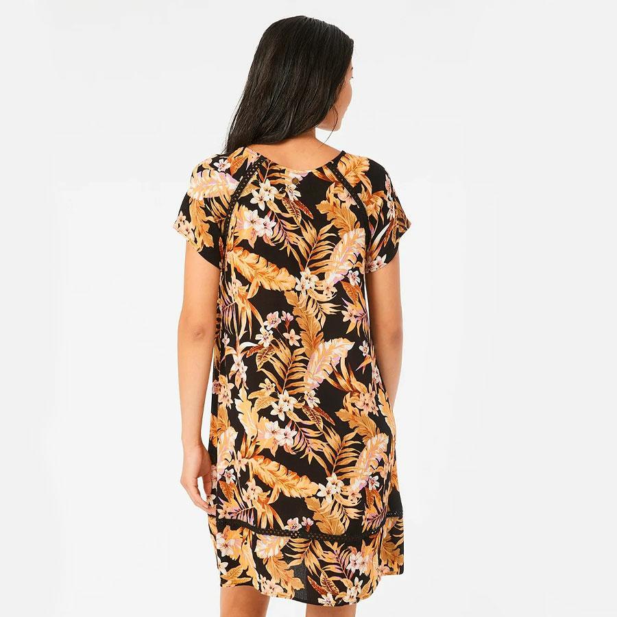 SUNDAY SWELL SHIFT DRESS BLACK