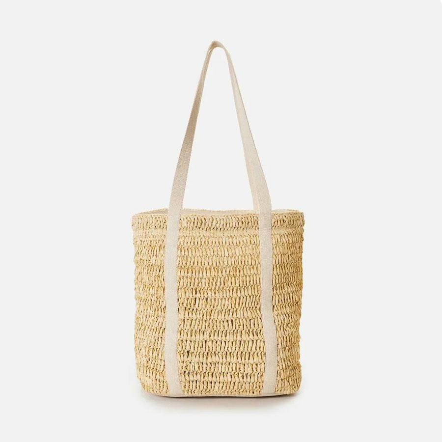 ESSENTIALS STRAW 18L TOTE NATURAL