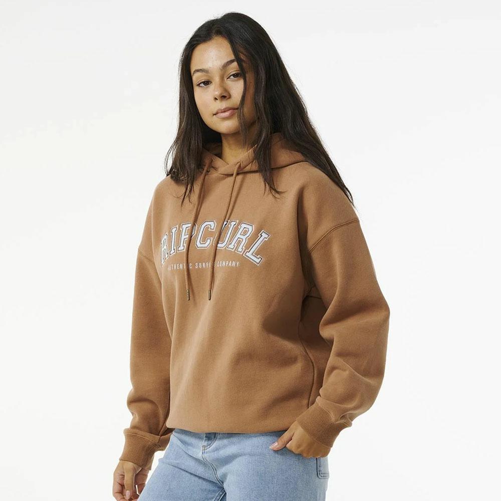 VARSITY HOODIE BROWN
