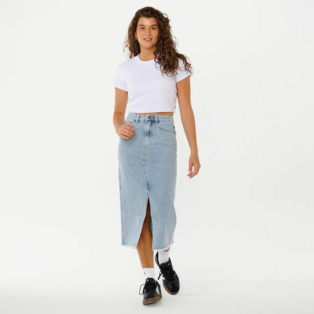 THE SEARCH DENIM MIDI SKI VINTAGE BLUE