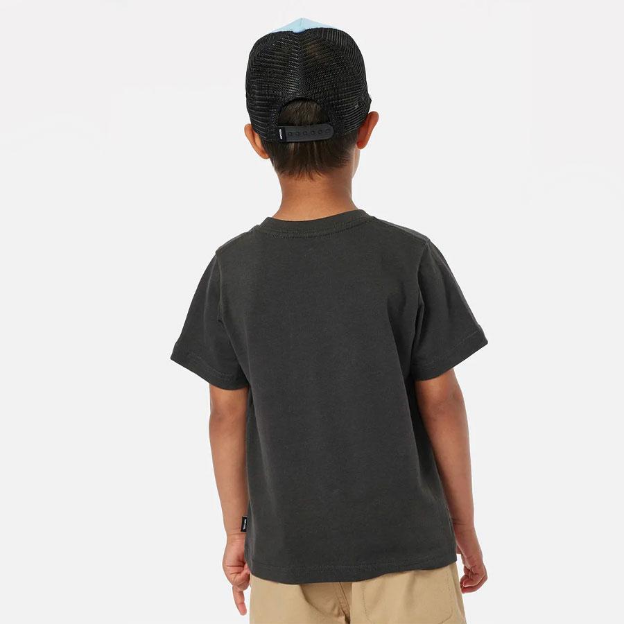 TUBE TOWN WAVES TEE - BOY WASHED BLACK