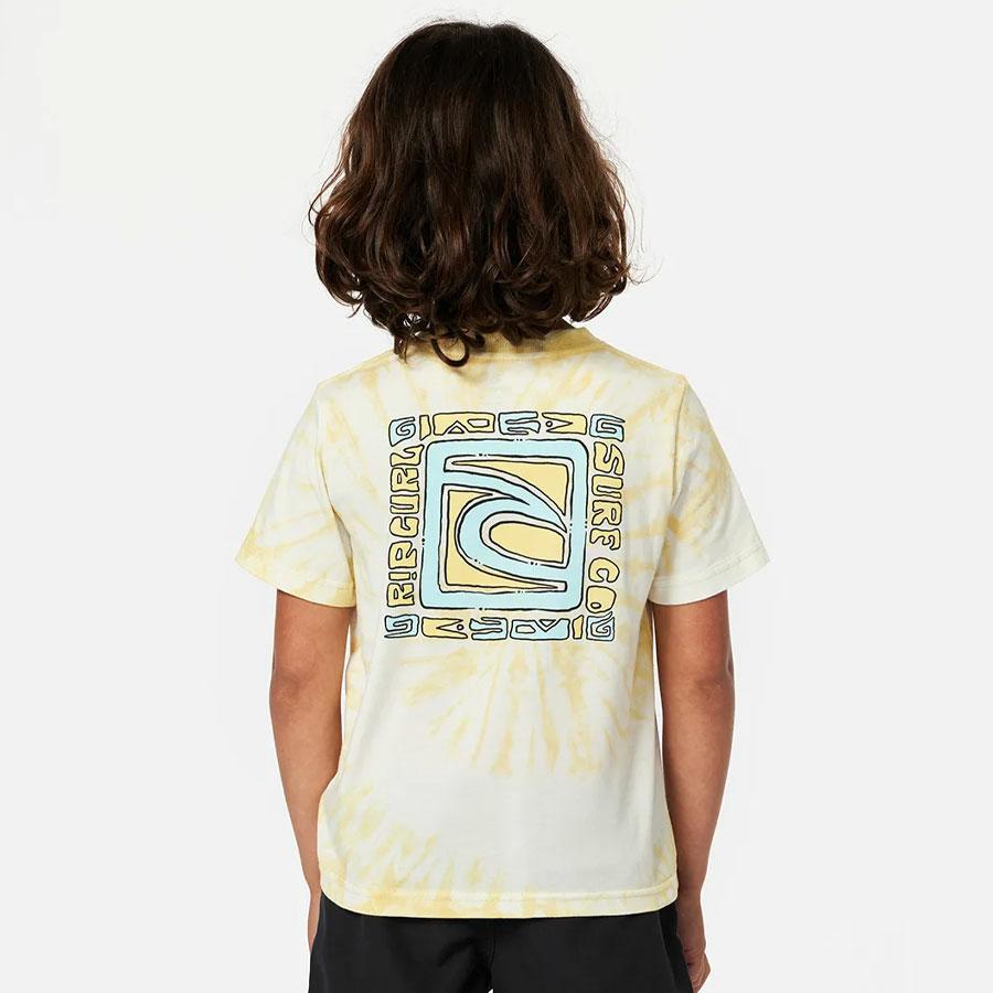 TUBE TIE DYE TEE - BOY STRAW