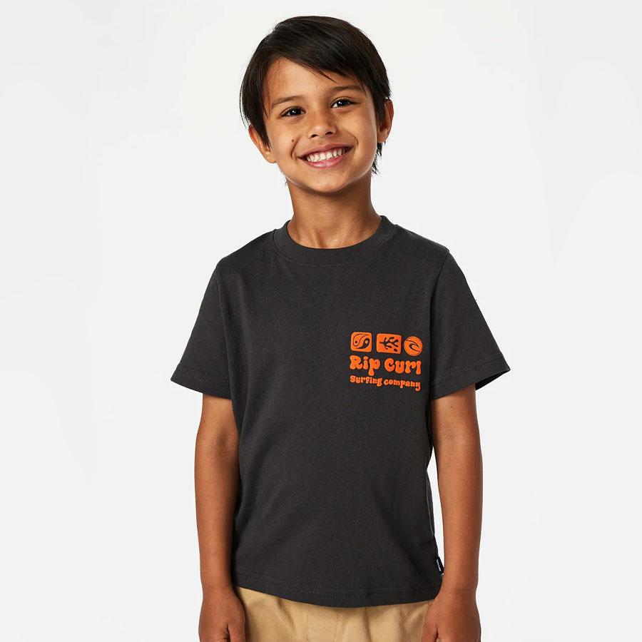 TUBE ICON TEE - BOY WASHED BLACK