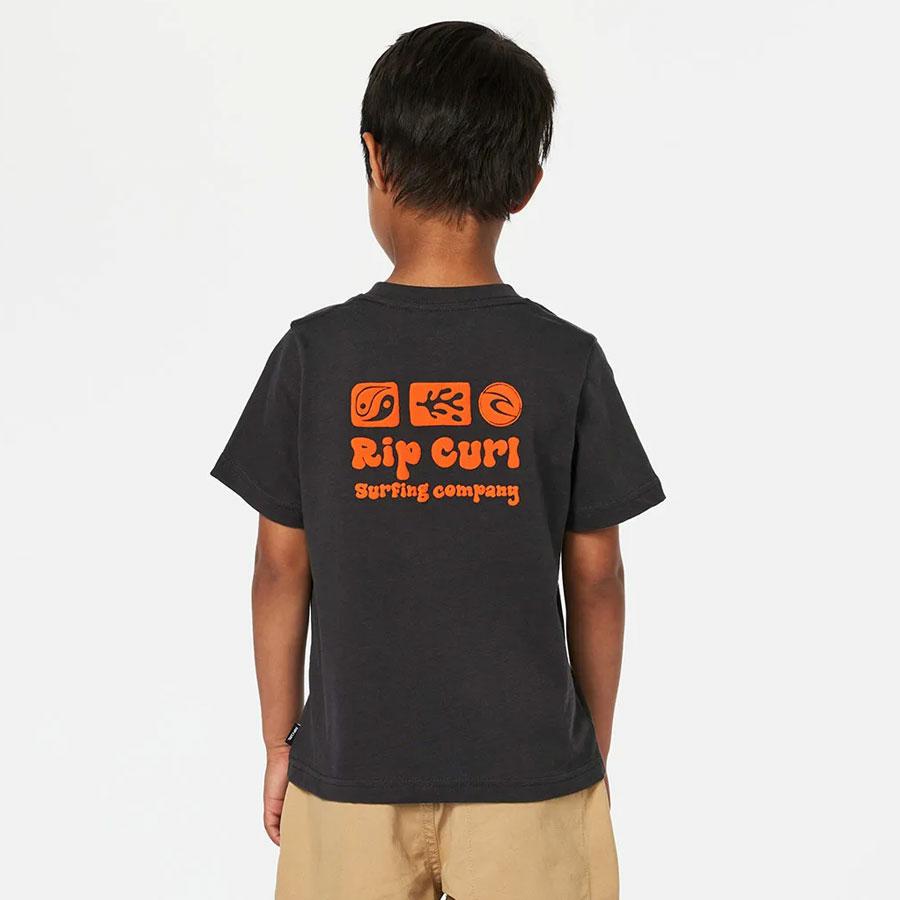 TUBE ICON TEE - BOY WASHED BLACK