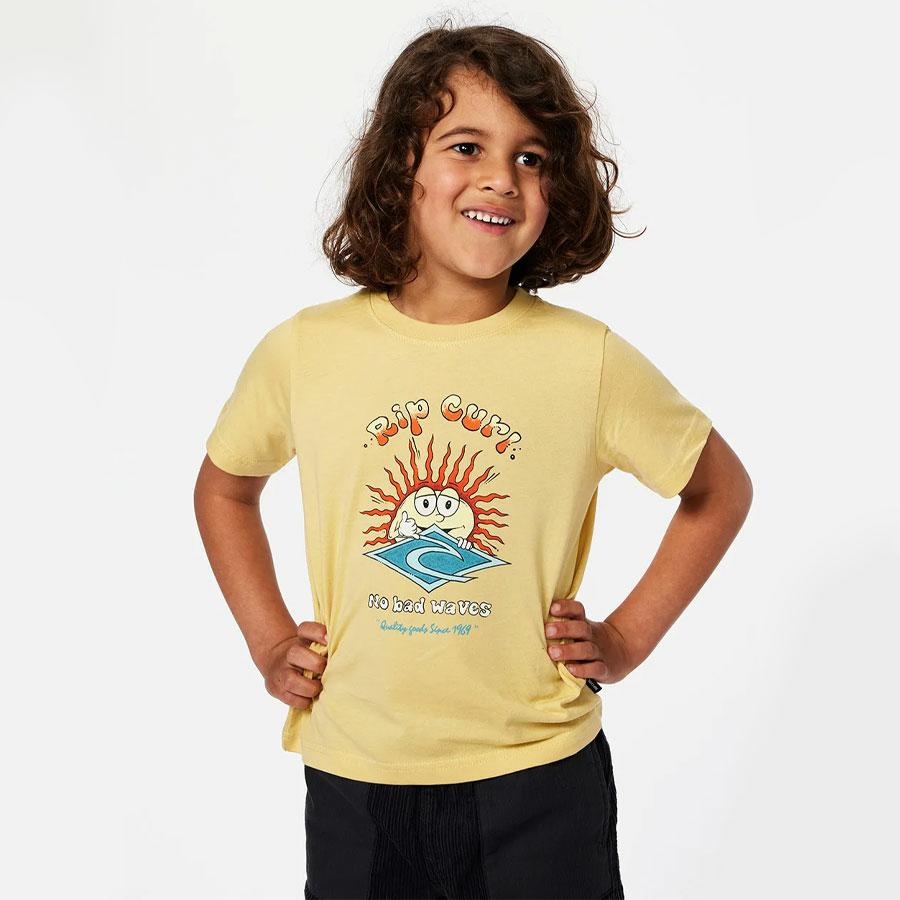SUN SHAKA TEE - BOY STRAW