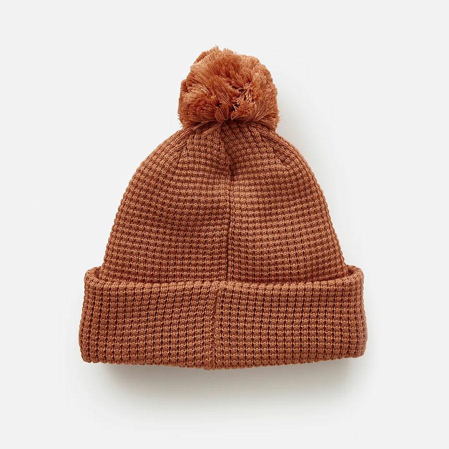 ANOETA REG POM POM BEANIE LIGHT BROWN