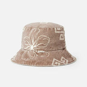 MIXED UPF BUCKET HAT BROWN