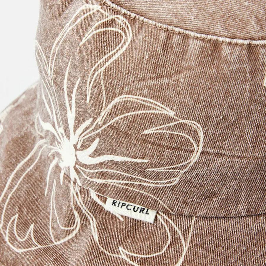 MIXED UPF BUCKET HAT BROWN