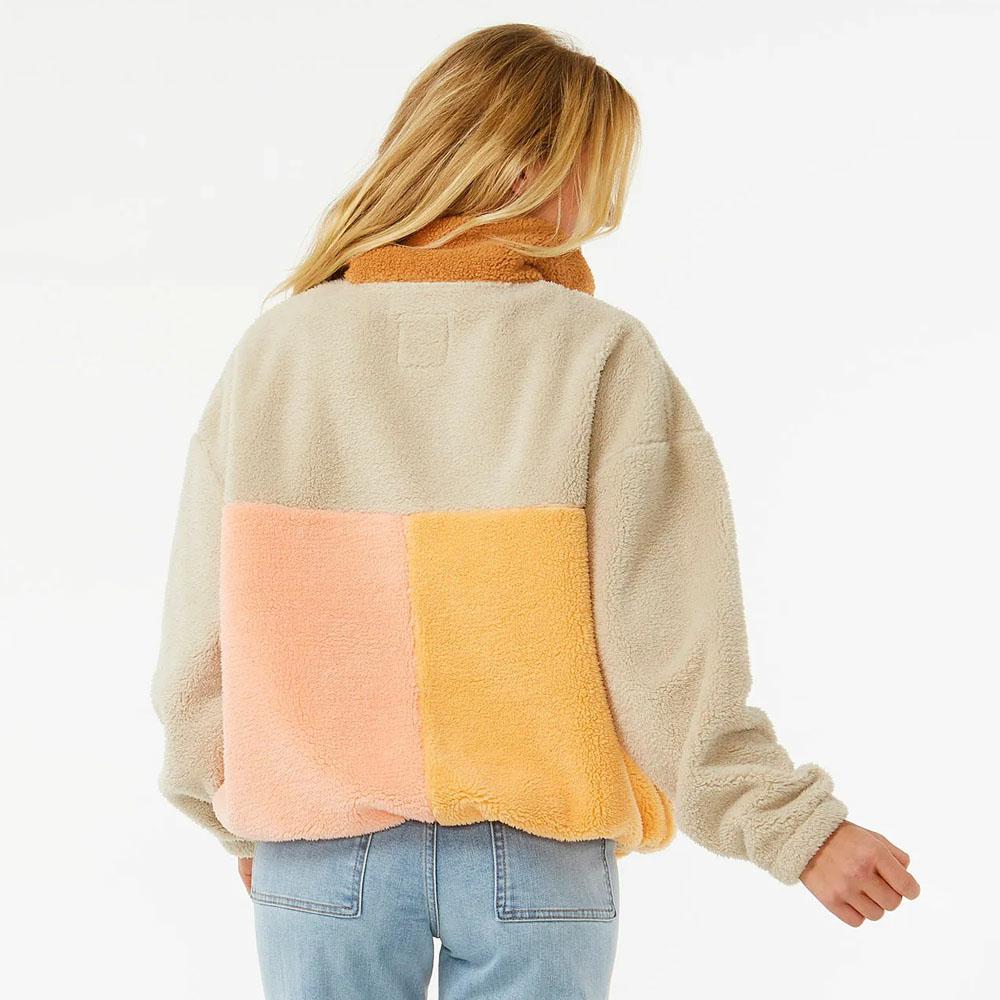 BLOCK PARTY POLAR FLEECE PEACH