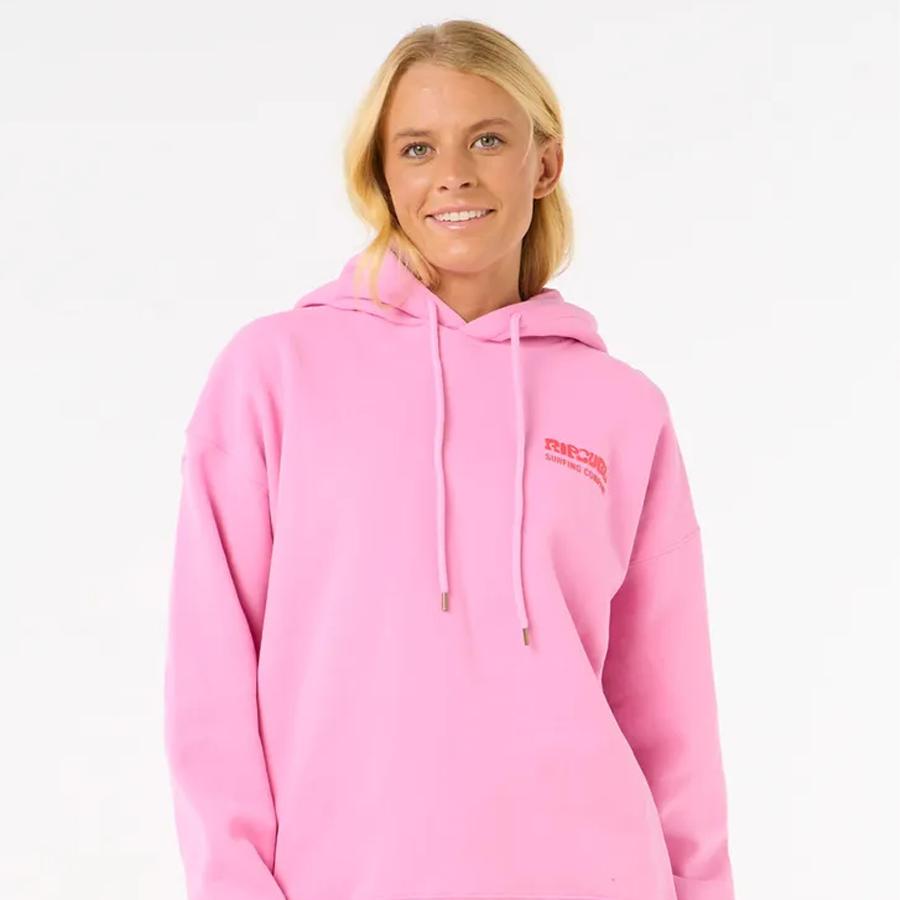 SURF PUFF HERITAGE HOOD PINK