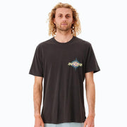 QUEST LOGO TEE WASHED BLACK