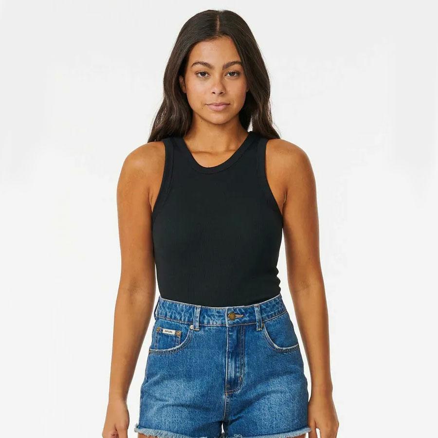 CLASSIC RIBBED TANK BLACK