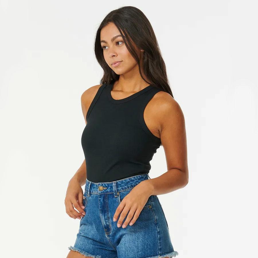 CLASSIC RIBBED TANK BLACK