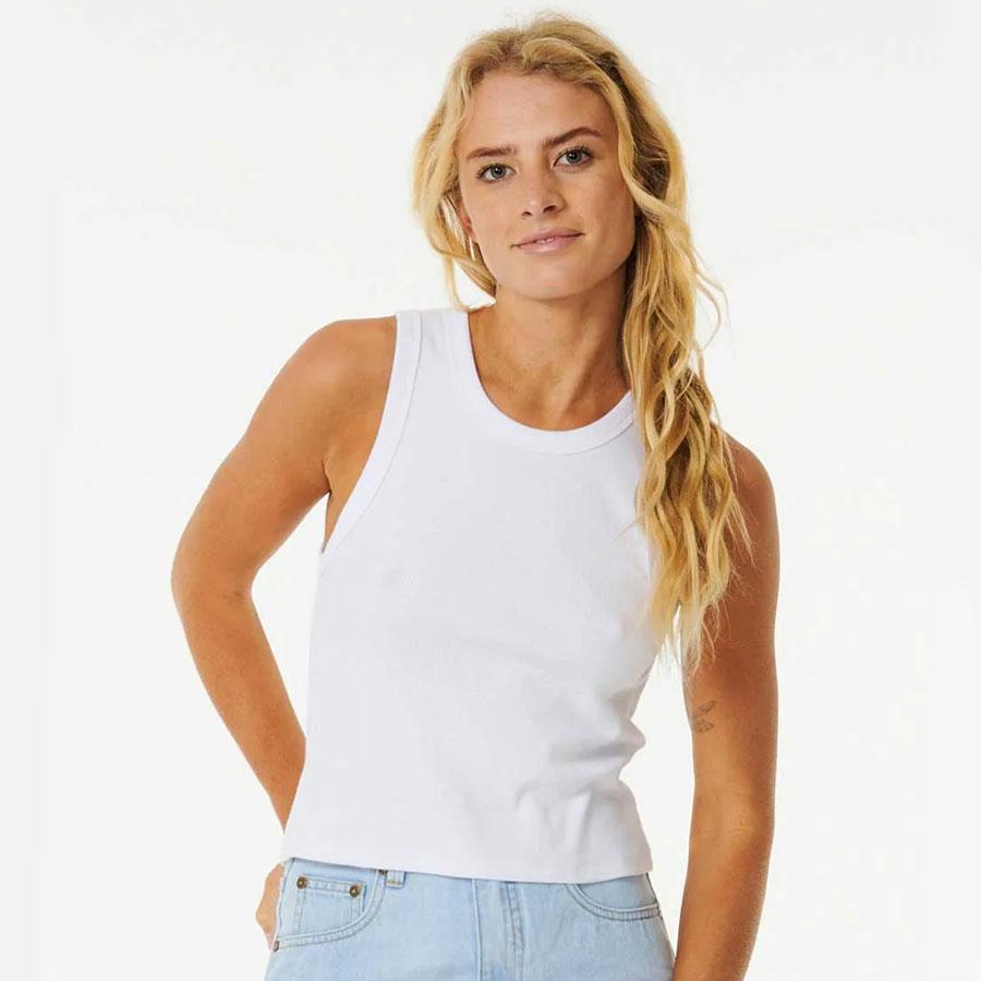 CLASSIC RIBBED TANK OPTICAL WHITE