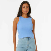 CLASSIC RIBBED TANK MID BLUE