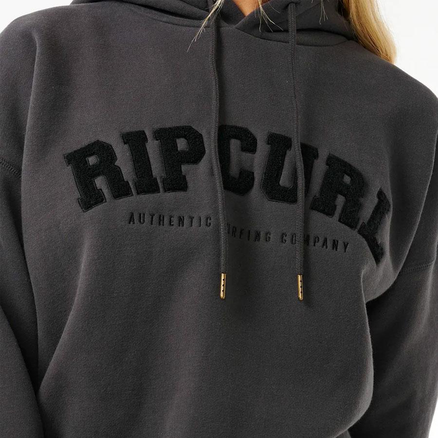 VARSITY HOODIE WASHED BLACK/BLACK