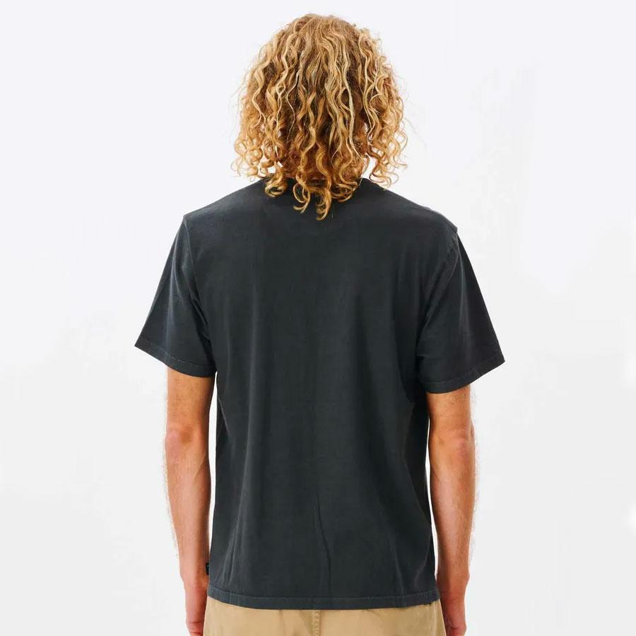 PLAIN WASH TEE WASHED BLACK