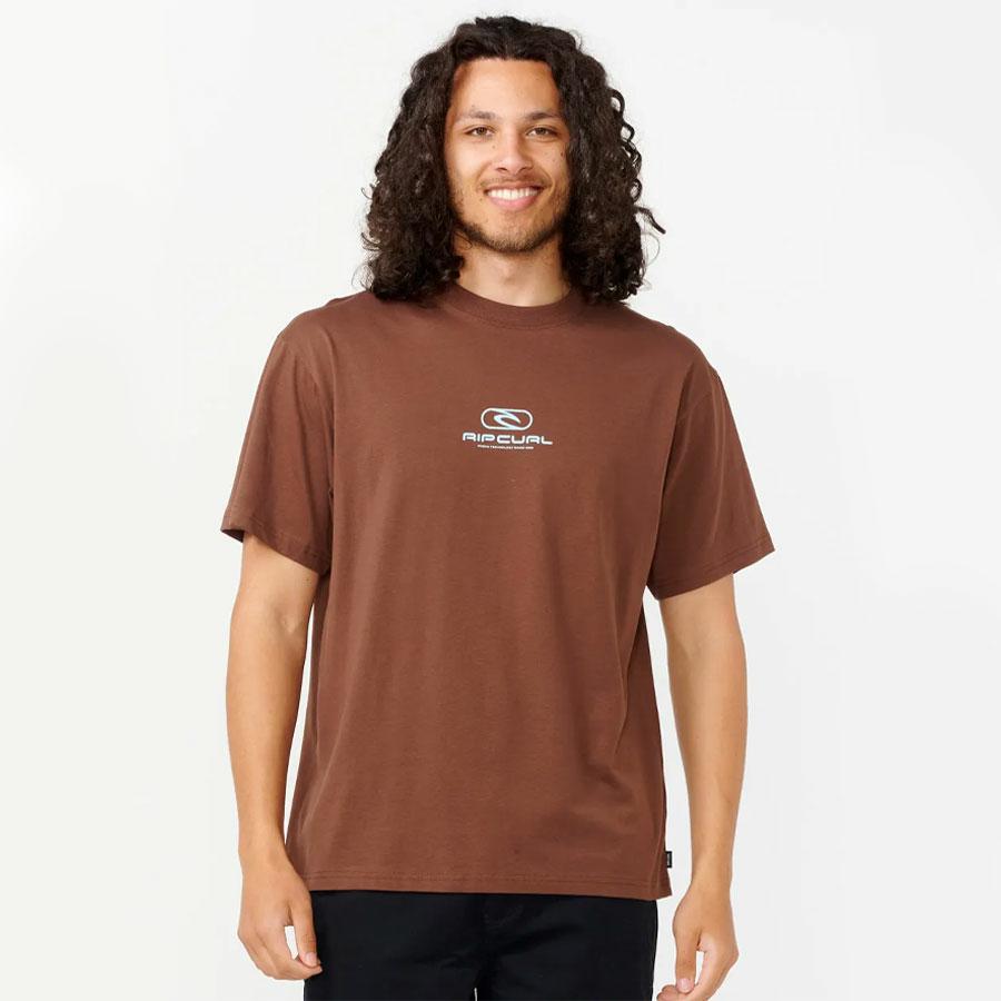 PILL ICON TEE DUSTED CHOCOLATE