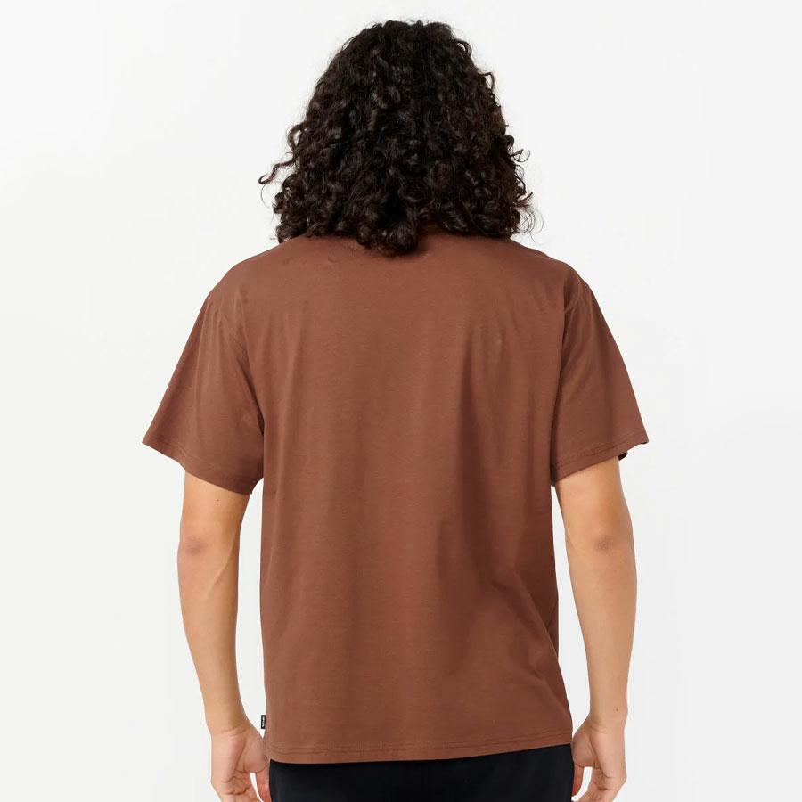 PILL ICON TEE DUSTED CHOCOLATE