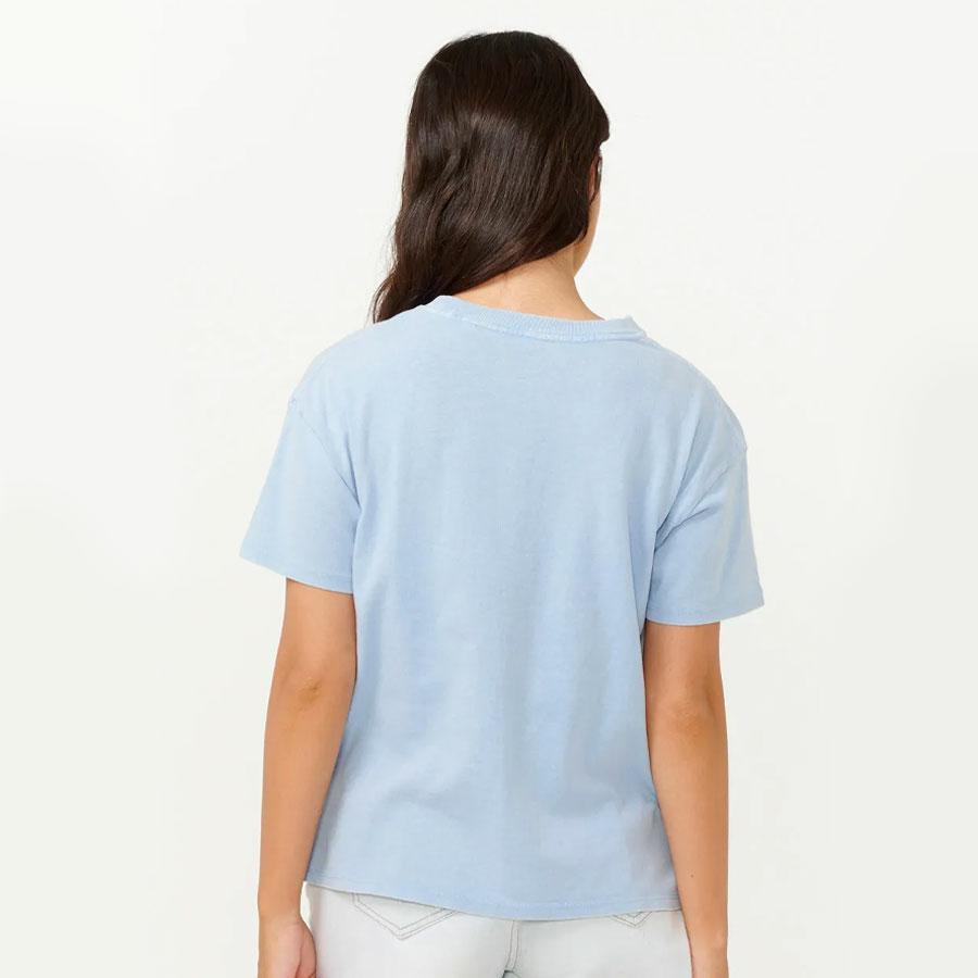 CARIBBEAN RELAXED TEE MID BLUE