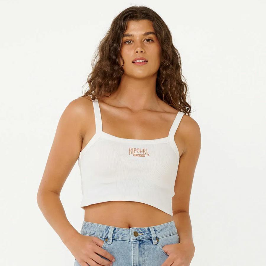 DREAMER RIBBED TANK BONE