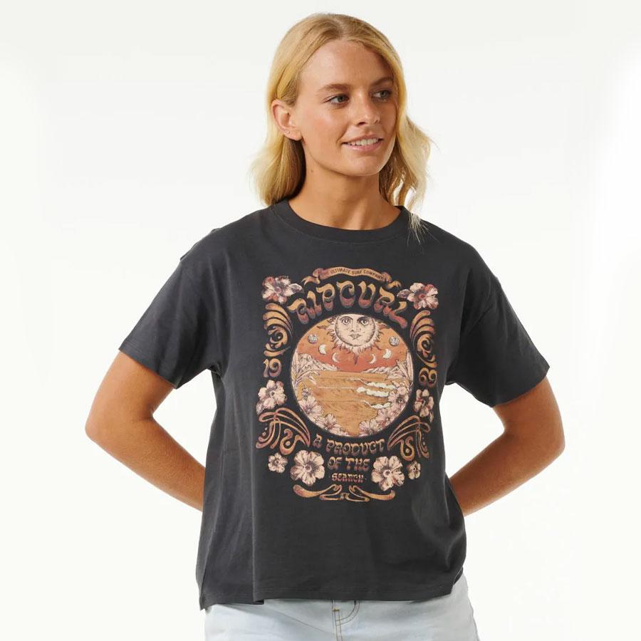 CELESTIAL SEARCH RELAXED WASHED BLACK