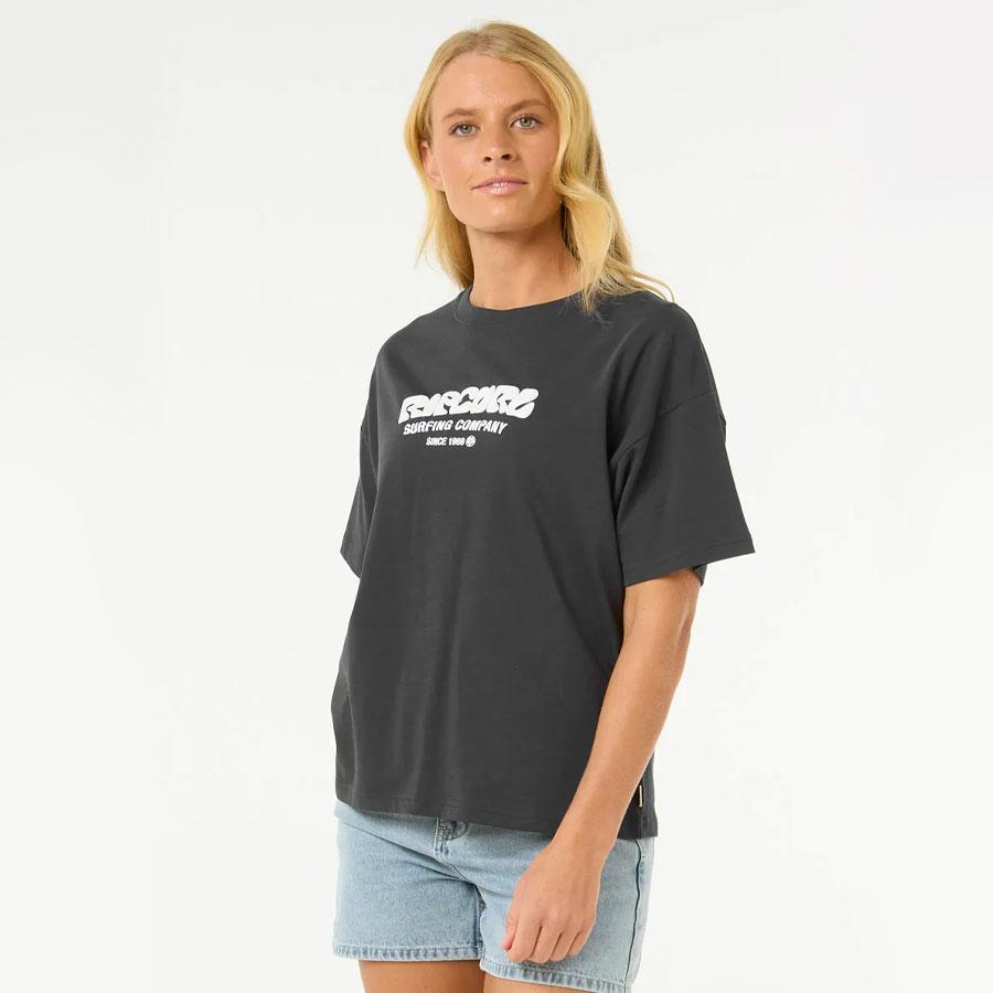SURF PUFF RELAXED TEE WASHED BLACK