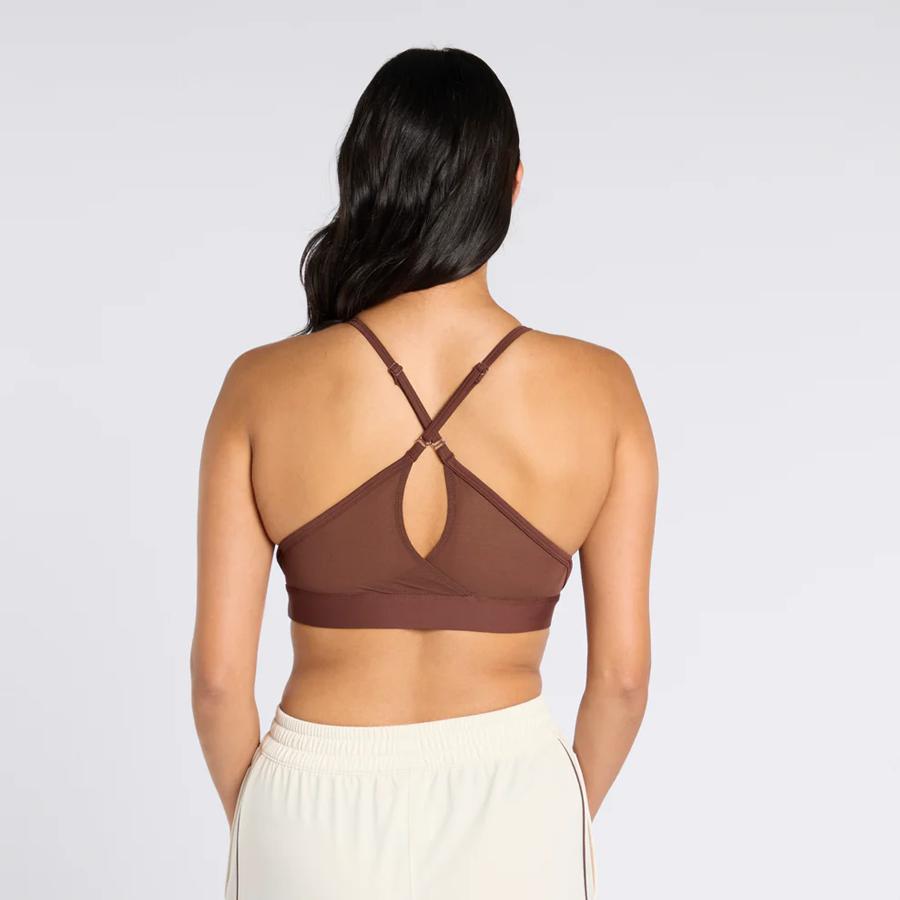 LUX STRAPPY SPORTS BRA BLACK