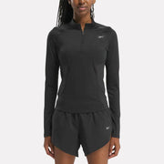 RUNNING 1/4 ZIP NIGHT BLACK