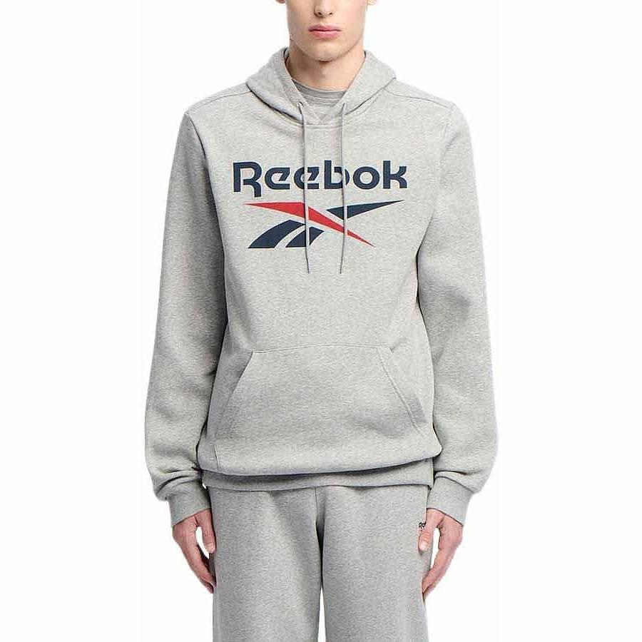 RI BIG STACKED LOGO HOOD MGREYH/VECNAV/VECRED