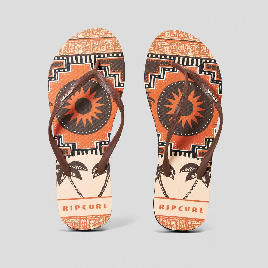 MIXED BLOOM OPEN TOE BROWN