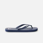 BRAND LOGO BLOOM OPEN TOE NAVY