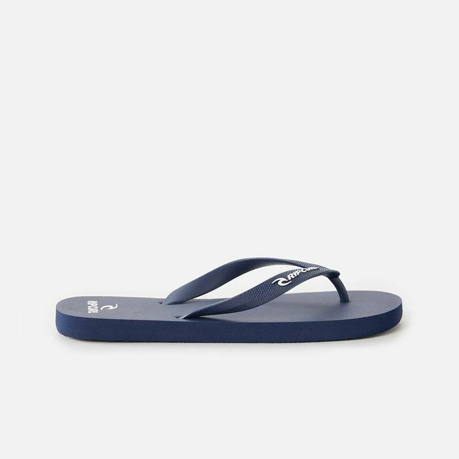 BRAND LOGO BLOOM OPEN TOE NAVY