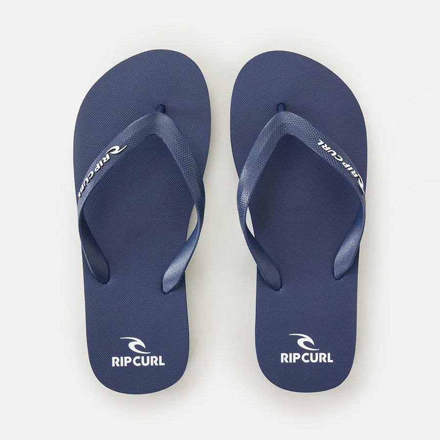 BRAND LOGO BLOOM OPEN TOE NAVY
