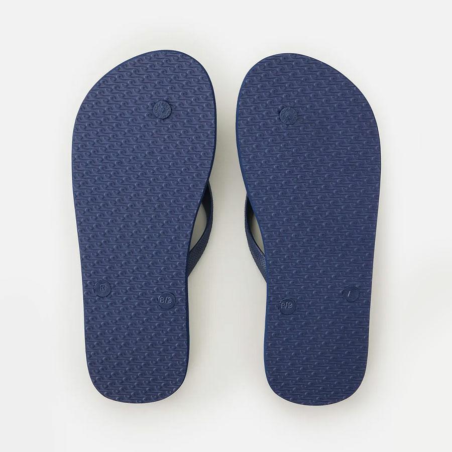 BRAND LOGO BLOOM OPEN TOE NAVY