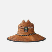 LOGO STRAW HAT BROWN