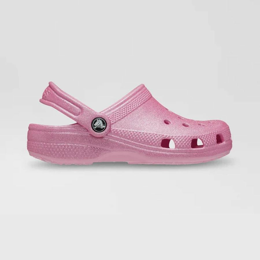 CLASSIC GLITTER CLOG T PT PINK TWEED GLITTER
