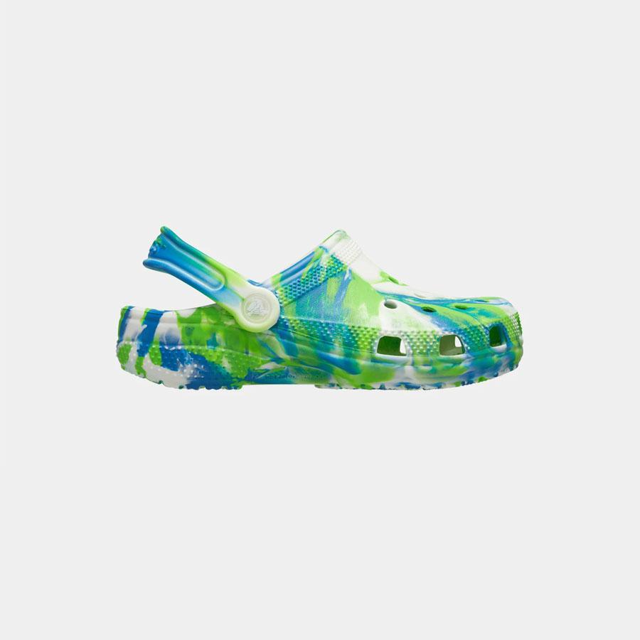CLASSIC GLOW MARBLED CLOG PREP BLUE/MULTI
